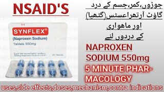 Naproxen SodiumSynflex Pharmacology Uses Side effects Doses Contra Indications [upl. by Maker]