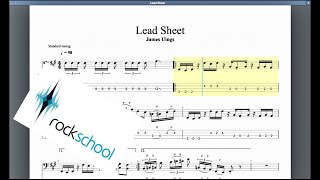 Lead Sheet Rockschool Grade 8 Bass [upl. by Anselma]