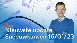 Nieuwste update sneeuwkansen maandag 16 januari 2023 [upl. by Divad775]