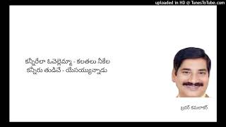 కన్నీరేల ఓచెల్లెమ్మా  kannerela ochellemma  Telugu Christian songs  bro kamalakar [upl. by Otrebireh]