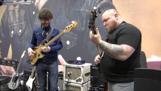 NAMM 2017  Snarky Puppys Michael League and Funky Knuckles bassist Wes Stephenson jam [upl. by Margalo962]