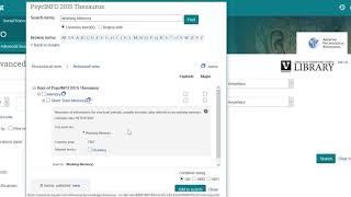 Subject Searching in PsycINFO [upl. by Brindell]