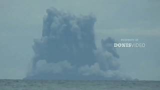 Fire fights with Water Spectacular explosions from Krakatoa volcano 1 Jan 2019 [upl. by Anitsud376]