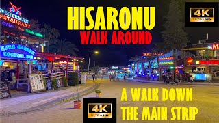 Hisarnou Olu Deniz Main Strip Walk 2022 [upl. by Airat288]