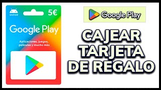 🎁 Cómo CANJEAR una TARJETA DE REGALO en GOOGLE PLAY STORE en 2024 [upl. by Quintus666]