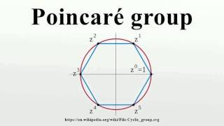 Poincaré group [upl. by Creighton]