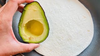 5 Minute Avocado and Tortilla Recipe for Fast Weight Loss｜Simple ingredients｜Healthy [upl. by Ihsar]