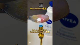 Nivea Lotion vs Hotspoon ⚠️ lotion nivea experiment asmr satisfying science cocacola [upl. by Anyel94]