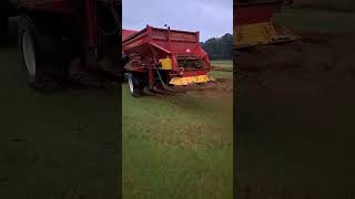 Topdressing fairways with iron sand [upl. by Llien414]