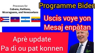 PROGRAM BIDEN NOUVÈL CHO USCIS YON LÒT FWA KONFIME ENFÒMASYON SA YO APRÈ UPDATE LA [upl. by Barnie80]