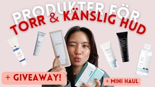 ✨ Min Hudvårdsrutin för Känslig amp Torr Hy under Acnebehandling 💧 GIVEAWAY 📦 [upl. by Wymore]