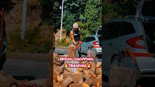 🪵Wood chopping 🪓🔥training🔥🪓3000g [upl. by Lemraj]