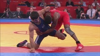 Mens 66kg Wrestling Bronze Medal  Tanatorov amp Lopez Azcuy  London 2012 Olympics [upl. by Danice]