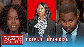 Theyre In A Relationship But She Says Hes Not The Father Triple Episode  Paternity Court [upl. by Emyam]