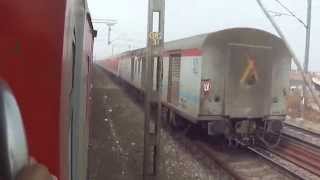 Rare and Historical  Howrah and Sealdah Rajdhani Parallel run for half an hour in NCR [upl. by Avihs648]