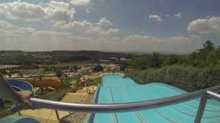 Very Fast Water Slide at Aquarena [upl. by Arotak]