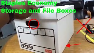 ✅ How To Use Staples Economy Storage and File Boxes Review [upl. by Sleinad]