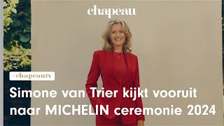 Simone van Trier kijkt vooruit naar de presentatie van de Michelingids in Maastricht [upl. by Ahsitruc]