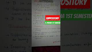 SUPPOSITORY ।। easy pharmacy neet biology viralvideo spharma1M [upl. by Irmo]