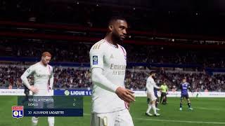 Gameplay FC 24  Olympique Lyonnais  Strasbourg  Ligue 1  20242025 [upl. by Hillard]