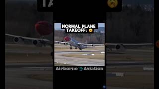 Normal take off vs vertical take off avation avationlovers avgeek [upl. by Holna]