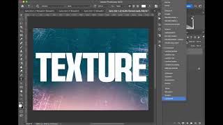 Comment mettre une texture dans un texte Photoshop  Tuto [upl. by Flavia639]