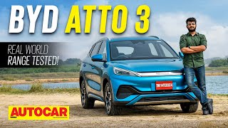 2022 BYD Atto 3 review  Real world range test  Drive  Autocar India [upl. by Luy]