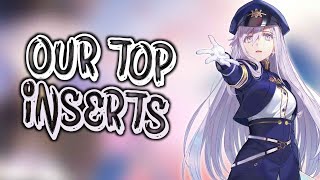 Ranking Everyones FAVORITE Anime Insert Songs of ALL TIME MASSIVE RANK [upl. by Akemed]