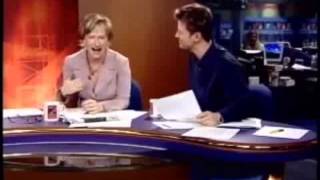 News anchor farts then cant stop laughing [upl. by Tanitansy]