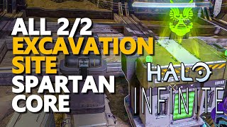 Excavation Site SPARTAN CORE Locations Halo Infinite [upl. by Ymerej]