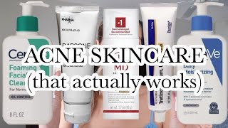 DERMATOLOGIST Approved Acne Skincare Routine  DAPSONE amp TRETINOIN Review [upl. by Fugazy]