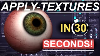 ZBrush  Applying Texture Maps IN 30 SECONDS [upl. by Zane]