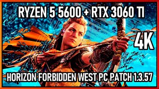 Horizon Forbidden West Pc Patch 1357  R5 5600  RTX 3060 TI  4K [upl. by Inttirb785]