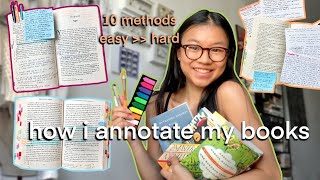 a realistic guide to book annotation  10 ways to annotate your books [upl. by Olifoet]