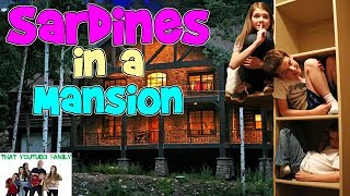 SARDiNES Hide And Seek IN A MANSION In The Woods At Night  That YouTub3 Family Family Channel [upl. by Rosalynd]