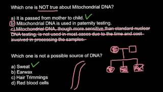 mtDNA and nucleus DNA as forensic evidence [upl. by Clement]