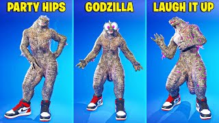 FORTNITE Godzilla Doing The Most Funniest Emotes 😭 [upl. by Sidnak]