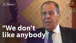 Exclusive Sergey Lavrov Russias Foreign Minister on Skripals Trump kompromat claims and OPCW [upl. by Abramson684]