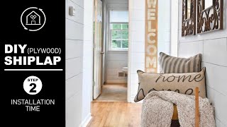 How to transform your space with DIY Shiplap Walls Part 2 Getting Started with Installation [upl. by Willner]