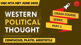 CONFUCIUS PLATO ARISTOTLE  Western Political Thought  Crash Course 1  UGC NTA NET  hindi [upl. by Nelo]