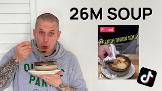 Homemade French Onion Soup Thats Worth The Hype  My Viral TikTok Recipes [upl. by Einaj]