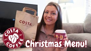 TRYING THE COSTA XMAS MENU [upl. by Annor]