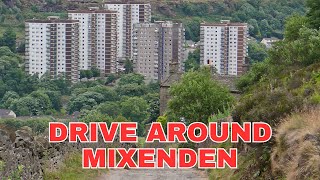 Drive Around Mixenden Calderdale West Yorkshire England [upl. by Ahsrat605]