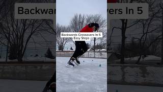 How To Skate Fast Backwards 🔥😱 iceskating tips holidayswithshorts shorts [upl. by Aronael]