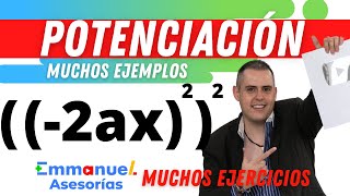 Potenciación Ley de los Exponentes Ejercicios de Álgebra mathematics ✏️ [upl. by Clemente]