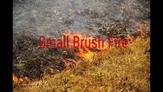 Small Brush Fire  Firefighter Helmet Camera  Brush14 [upl. by Sandstrom]