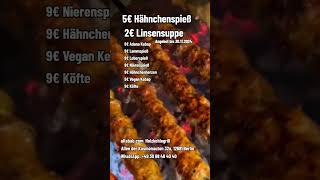 aKebab Holzkohlegrill Berlin AdanaKebap Hähnchenspieß Lammspieß Leberspieß Nierenspieß Hä [upl. by Adali965]