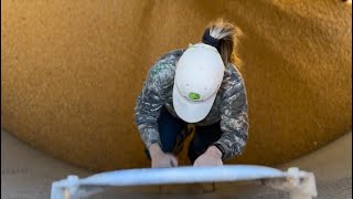 Hazardous Job Behind the Scenes of Grain Bin Cleanout [upl. by Nevanod]