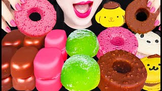 ASMR MOCHI ICE CREAM CHOCOLATE DONUTS 도넛 아이스크림 모찌 먹방 MUKBANG EATING [upl. by Hgielrac]