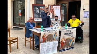 Fasano 25 maggio 2024 Presentazione programma Festa Patronale [upl. by Neirad447]